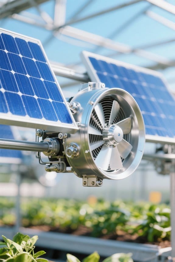 choosing solar greenhouse fans
