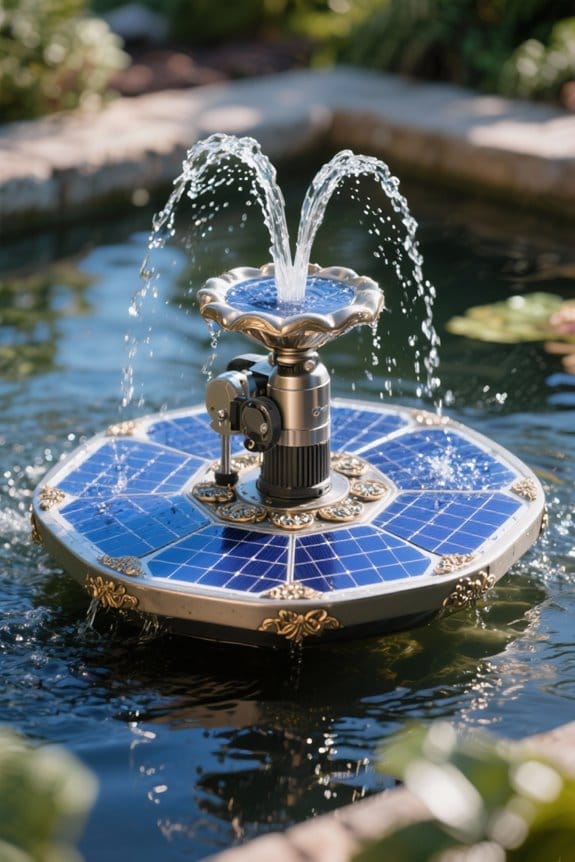 floating solar fountain selection
