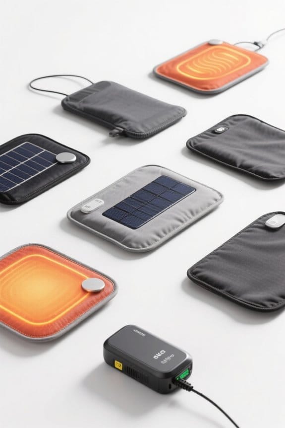 portable battery heating pads
