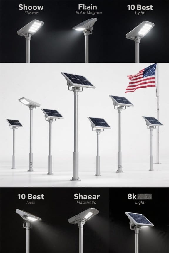 solar lights for flags