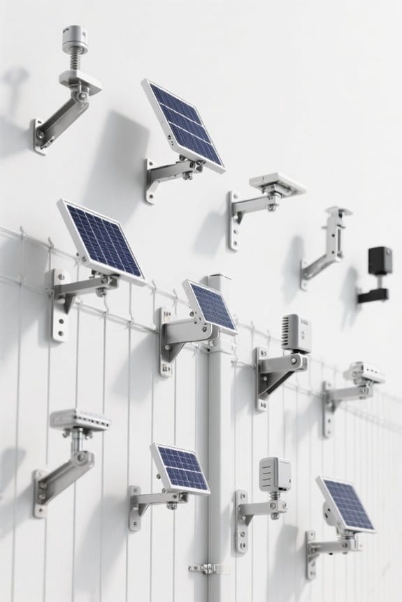 solar panel fence mounts