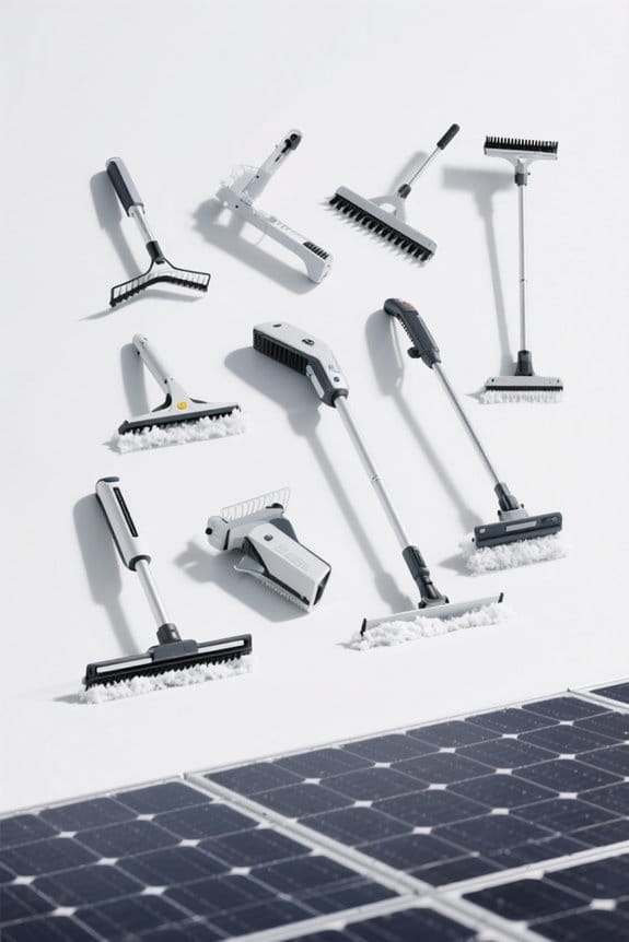 solar panel snow removal tools