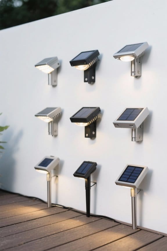 stylish solar deck lights