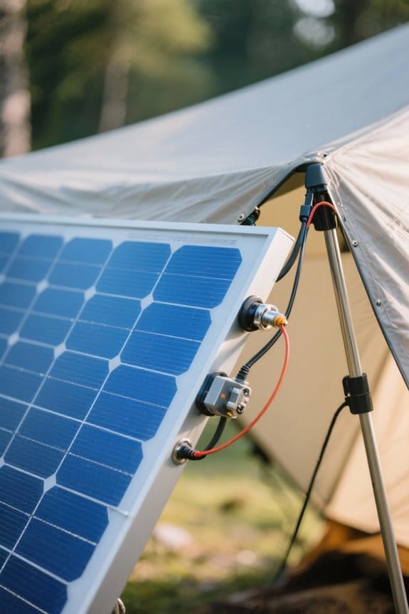 tent solar panel selection criteria