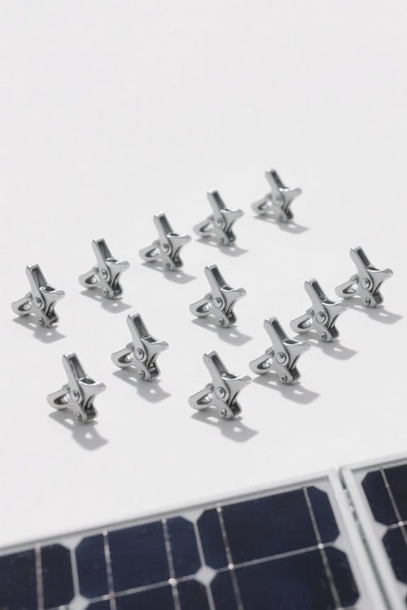 top solar panel clamps