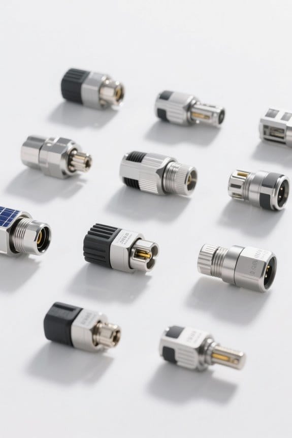 top solar panel connectors