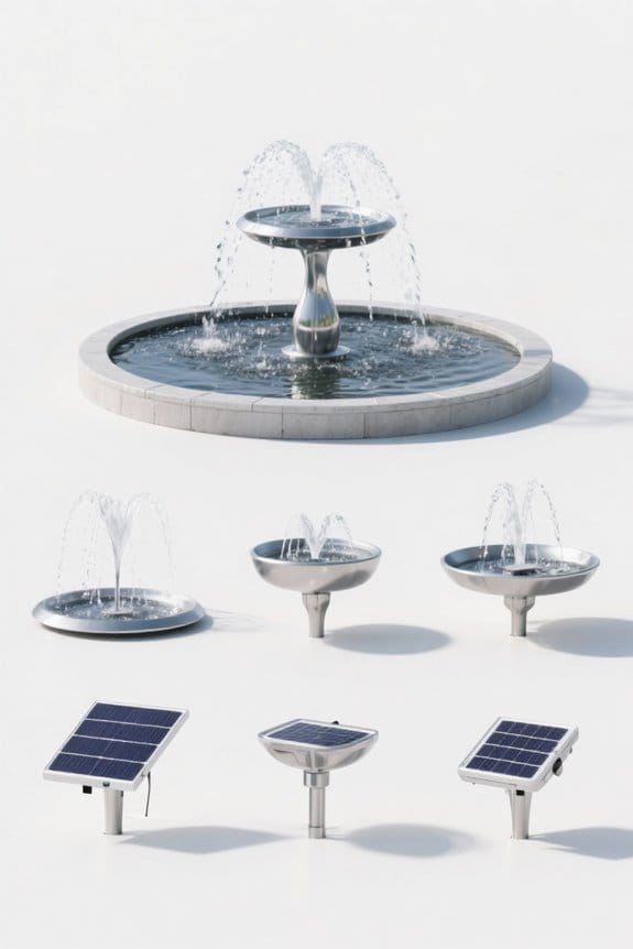 top solar pond fountains