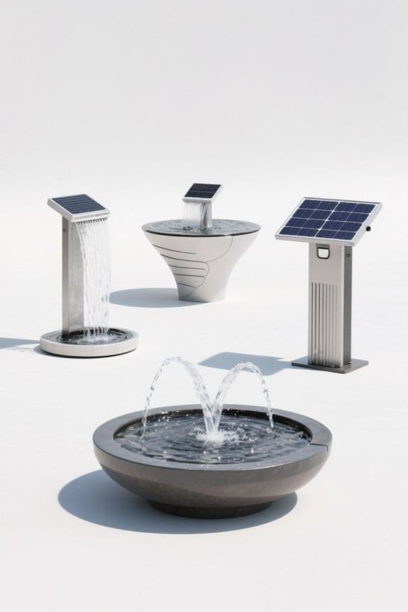 top solar water features
