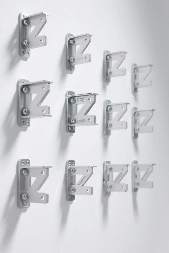 top z brackets for installation