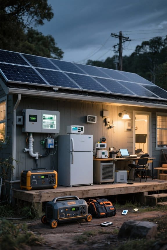 utilizing solar during outages